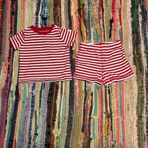 Baby Gap ❣️Red and White Striped Toddler Outfit